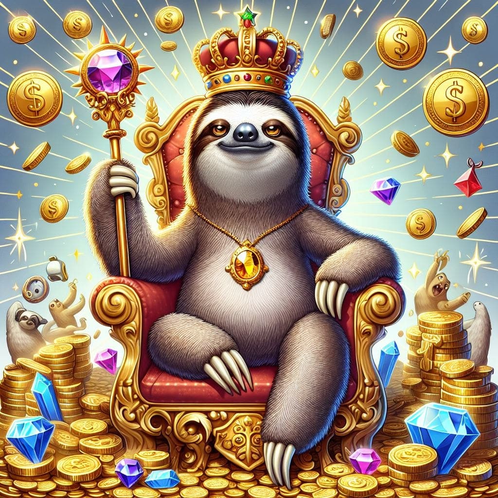 king-crypto-sloth-logo
